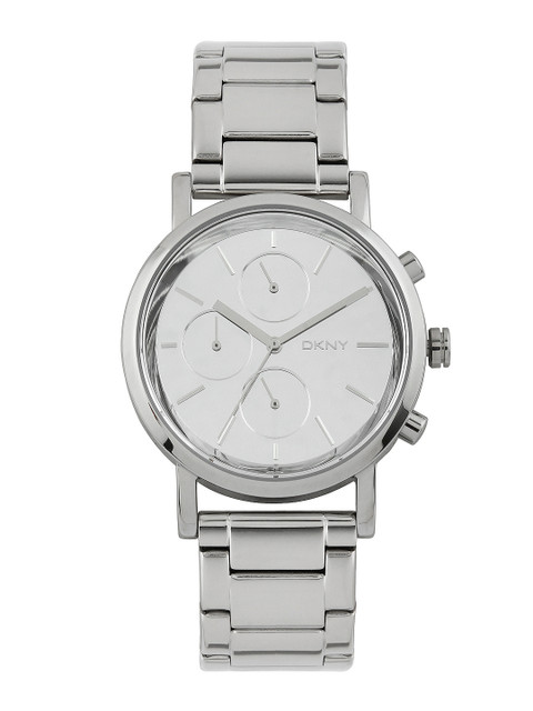 

DKNY Women Silver Toned Chronograph Watch