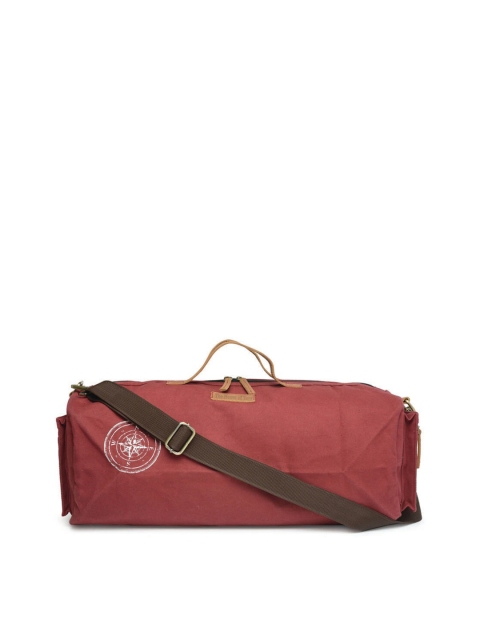 

The House of Tara Unisex Maroon Solid Duffle Bag