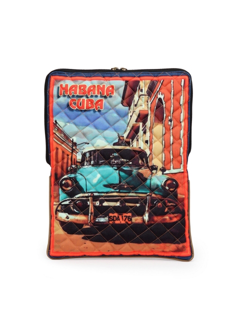 

The House of Tara Unisex Red & Black Printed 15" Laptop Sleeve Bag