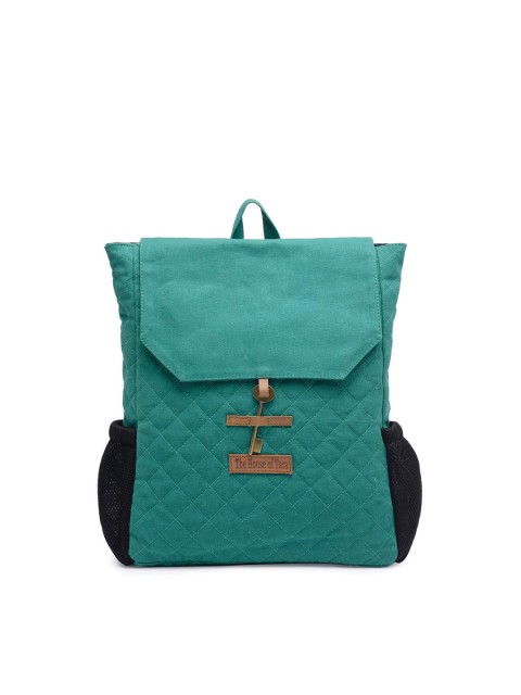 

The House of Tara Women Green Canvas Backpack