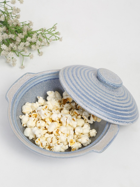 

Fabindia Blue 1 Pieces Textured Ceramic Glossy Bowls