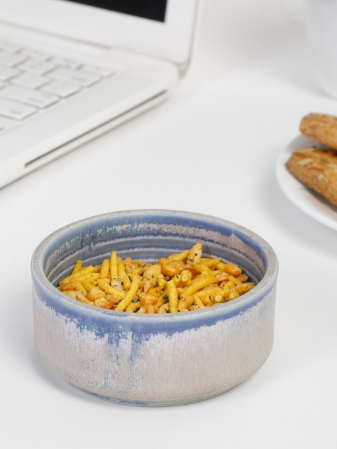 

Fabindia Blue 1 Pieces Textured Ceramic Glossy Bowls