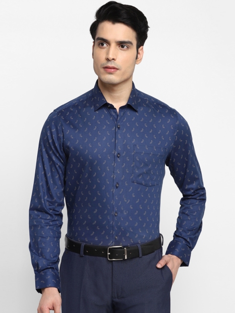 

Turtle Men Blue Slim Fit Floral Opaque Printed Casual Shirt