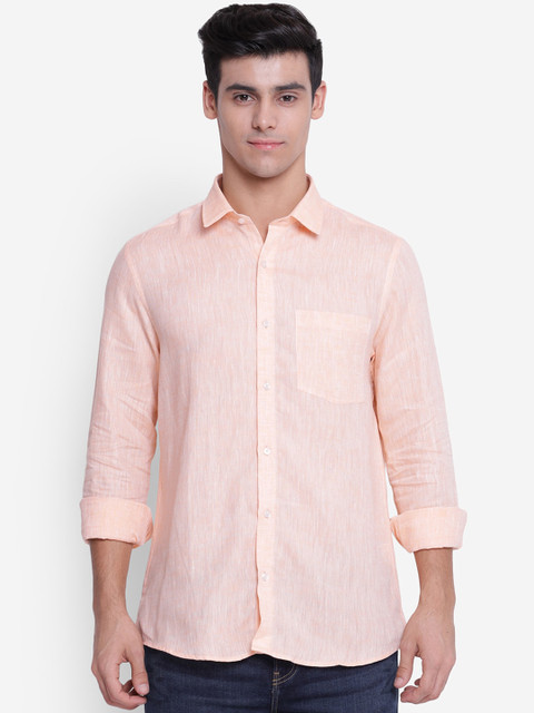 

Turtle Men Pink Slim Fit Opaque Casual Shirt