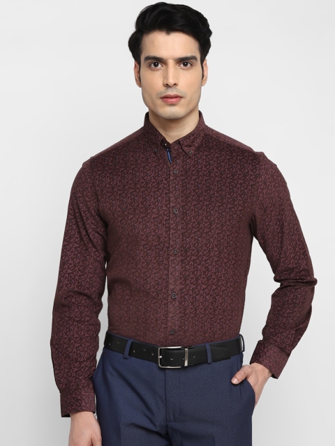 

Turtle Men Brown Slim Fit Floral Opaque Printed Casual Shirt