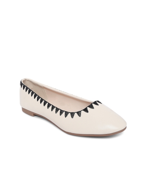 

Forever Glam by Pantaloons Women Off White Ballerinas Flats