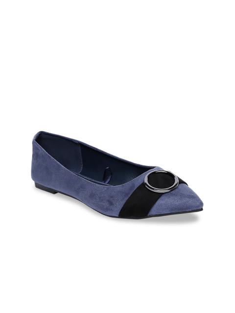 

Forever Glam by Pantaloons Women Blue Ballerinas with Buckles Flats