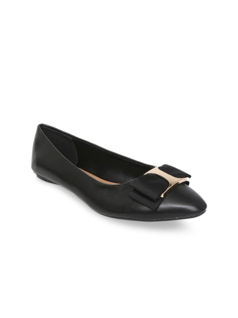 

Forever Glam by Pantaloons Women Black Ballerinas with Bows Flats