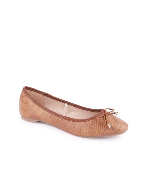 

Forever Glam by Pantaloons Women Tan Brown Ballerinas with Bows Flats