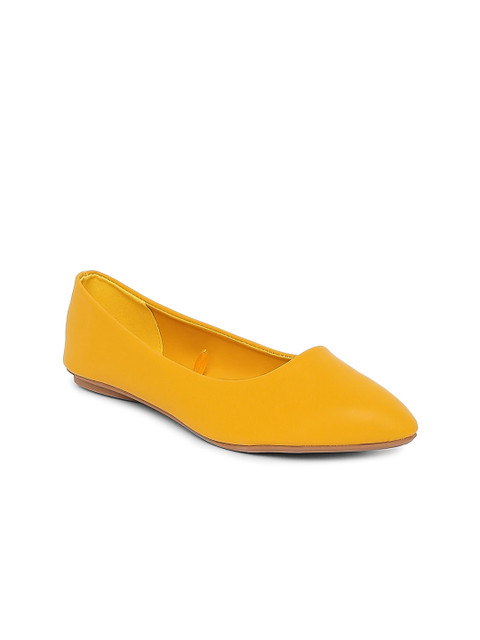 

Forever Glam by Pantaloons Women Yellow Ballerinas Flats