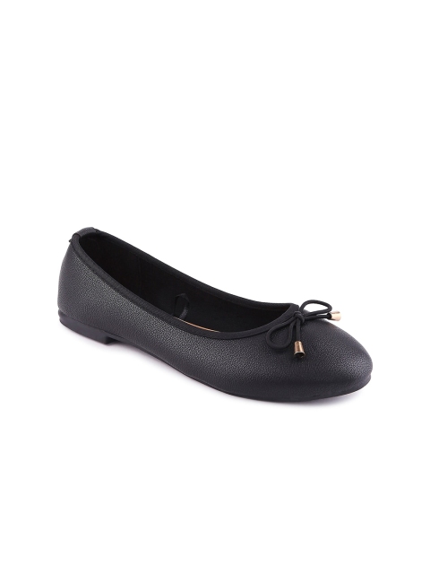 

Forever Glam by Pantaloons Women Black Ballerinas with Bows Flats