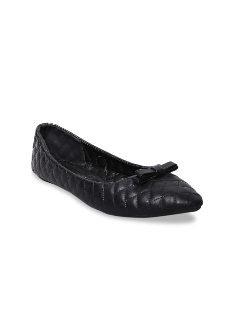 

Forever Glam by Pantaloons Women Black Ballerinas with Bows Flats