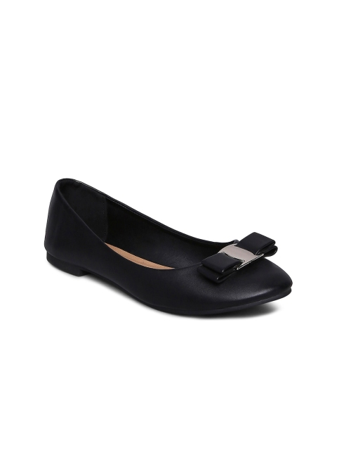 

Forever Glam by Pantaloons Women Black Ballerinas with Bows Flats