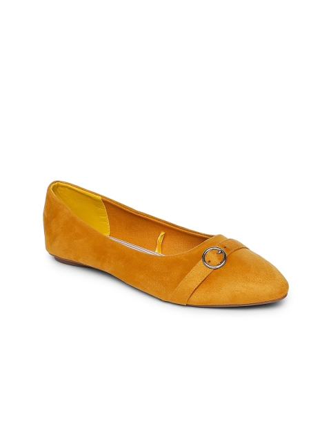 

Forever Glam by Pantaloons Women Mustard Ballerinas with Buckles Flats