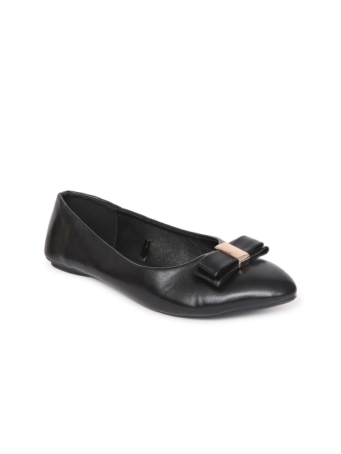 

Forever Glam by Pantaloons Women Black Ballerinas with Bows Flats