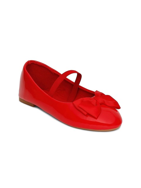 

Pantaloons Junior Girls Red Ballerinas with Bows Flats