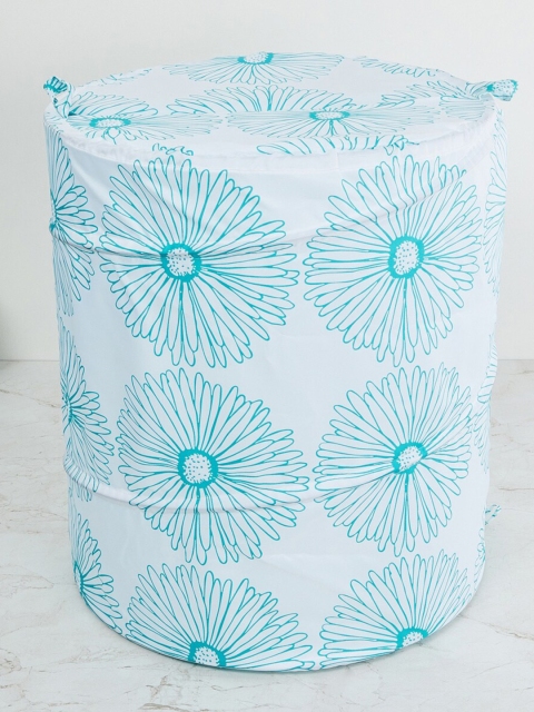 

Home Centre Blue Mekong Printed Round Single Spring Hamper