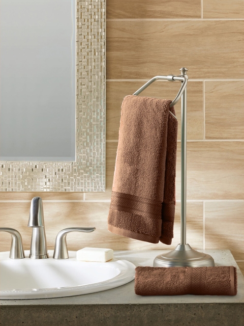 

Raymond Home Set Of 2 Brown Solid 350 GSM Cotton Hand Towel