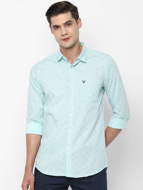 

Allen Solly Men Blue Slim Fit Opaque Printed Casual Shirt