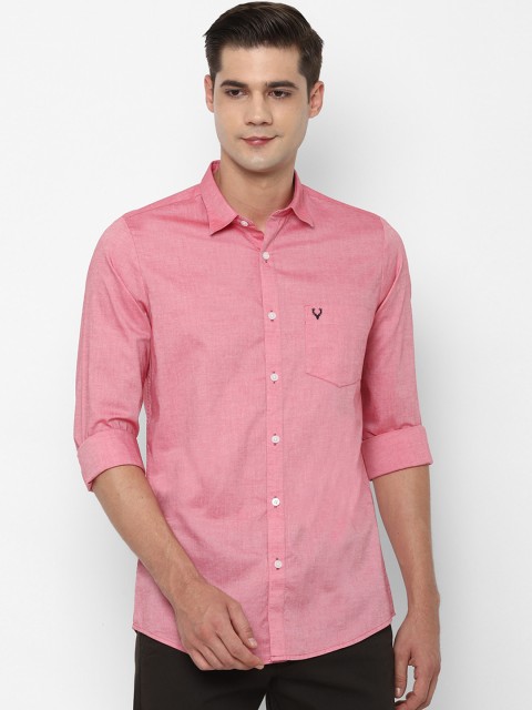 

Allen Solly Men Pink Slim Fit Opaque Casual Shirt