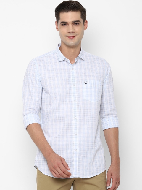 

Allen Solly Men Blue Slim Fit Opaque Checked Casual Shirt