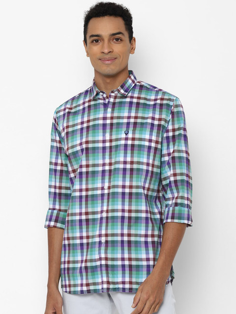 

Allen Solly Men Multicolored Slim Fit Checked Casual Shirt, Multi