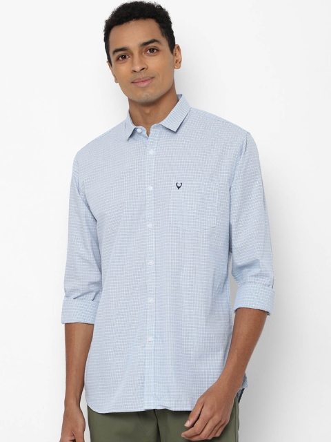 

Allen Solly Men Blue Slim Fit Opaque Checked Casual Shirt