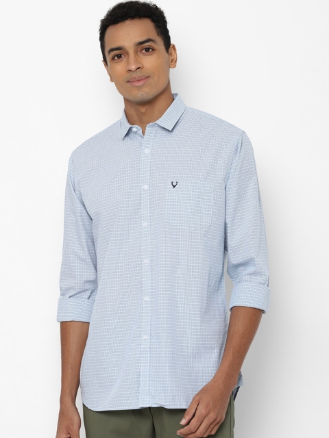 

Allen Solly Men Blue Slim Fit Opaque Checked Casual Shirt