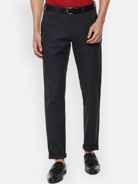 

Van Heusen Men Black Slim Fit Trousers