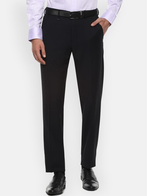 

Van Heusen Men Black Slim Fit Formal Trousers