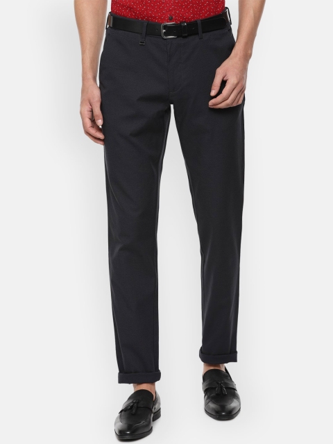 

Van Heusen Men Black Slim Fit Formal Trousers