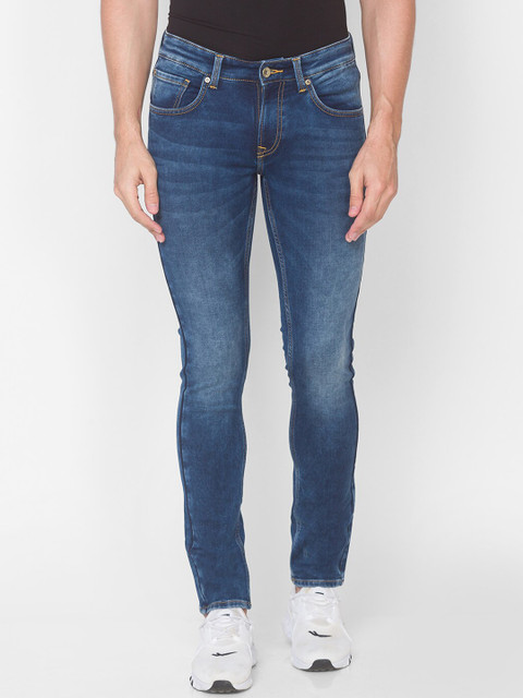 

SPYKAR Men Blue Skinny Fit Low-Rise Light Fade Jeans