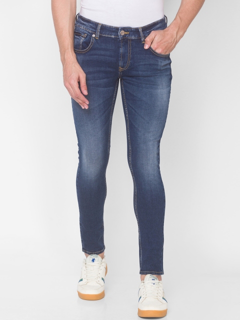 

SPYKAR Men Blue Super Skinny Fit Low-Rise Heavy Fade Jeans