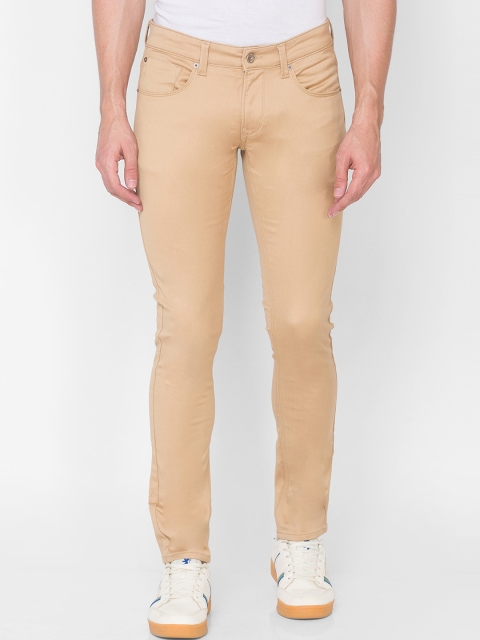 

SPYKAR Men Beige Slim Fit Low-Rise Jeans