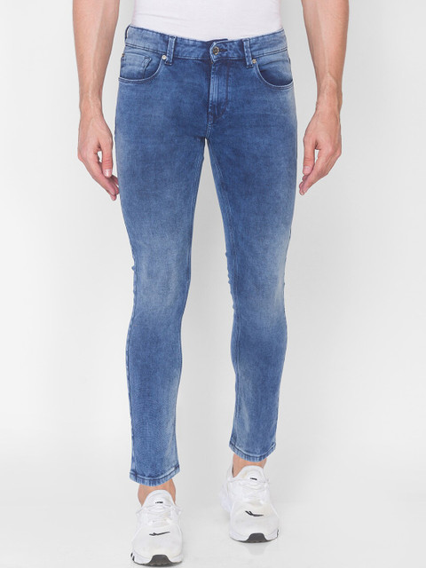 

SPYKAR Men Blue Kano Slim Fit Heavy Fade Jeans