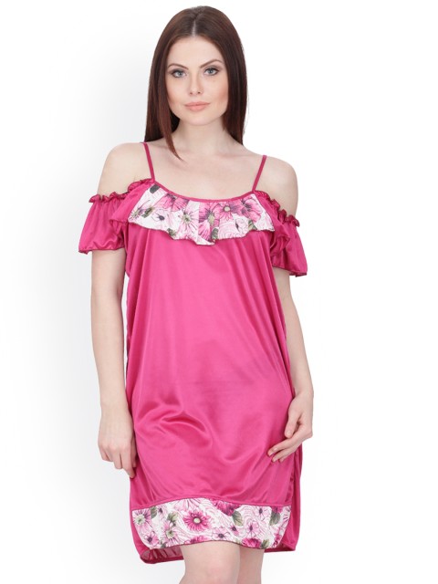 

Klamotten Red Cold Shoulder Nightdress X101_Flw_Red