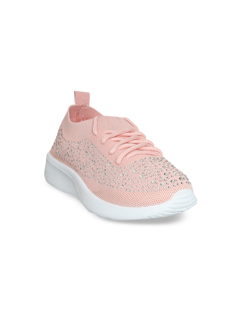 

Pantaloons Junior Girls Pink Woven Design Sneakers
