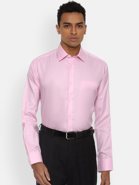 

Van Heusen Men Pink Opaque Formal Shirt