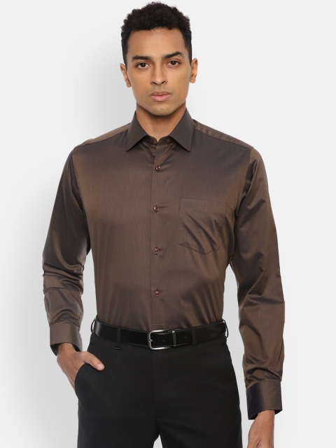 

Van Heusen Men Brown Opaque Formal Shirt