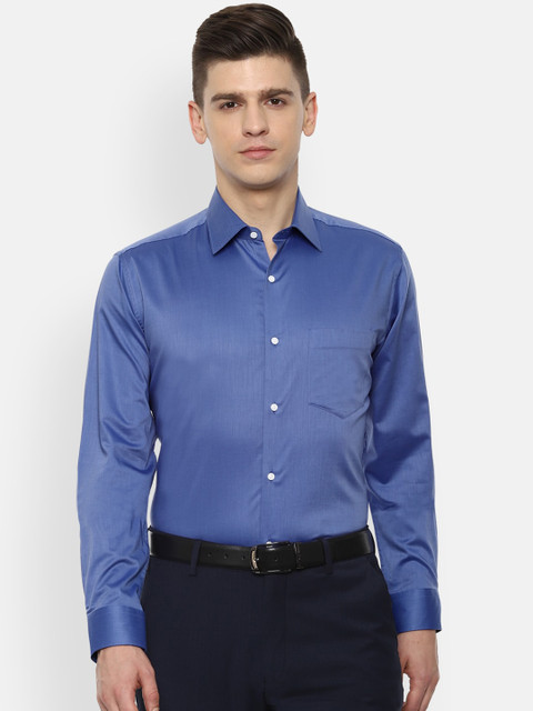 

Van Heusen Men Blue Opaque Casual Shirt