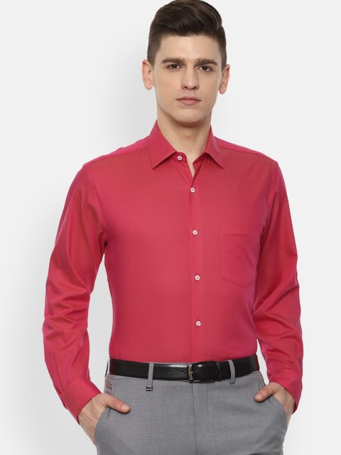 

Van Heusen Men Maroon Opaque Casual Shirt