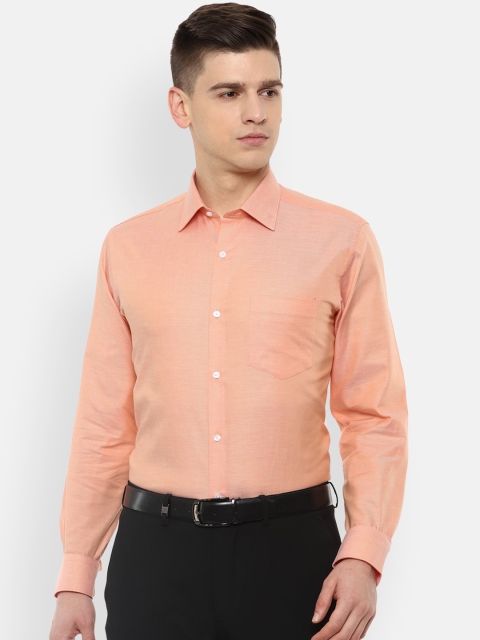 

Van Heusen Men Orange Opaque Formal Shirt