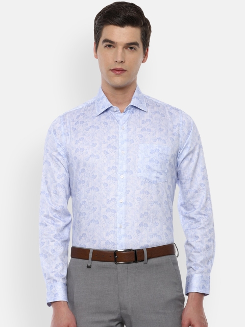 

Van Heusen Men Blue Slim Fit Floral Opaque Printed Casual Shirt