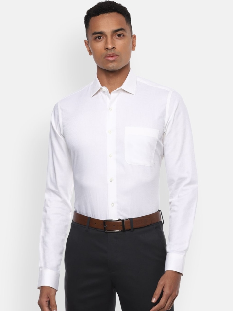 

Van Heusen Men White Slim Fit Opaque Casual Shirt