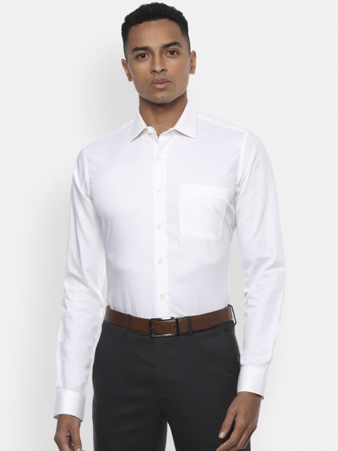 

Van Heusen Men White Slim Fit Opaque Formal Shirt