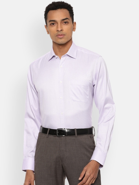 

Van Heusen Men Purple Opaque Checked Formal Shirt