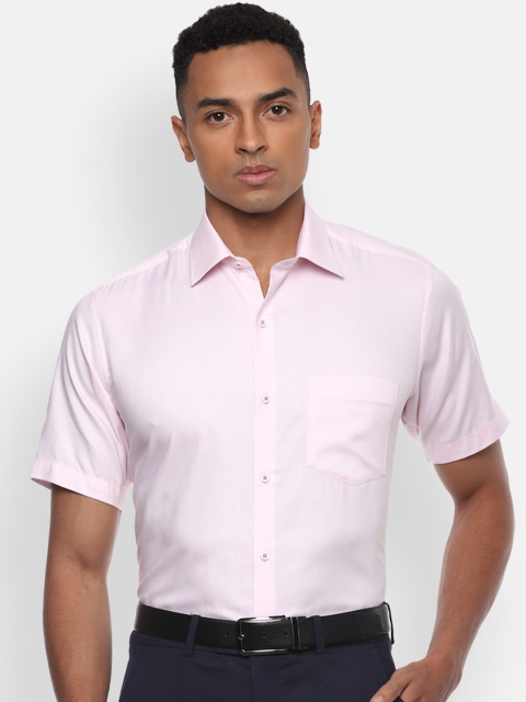 

Van Heusen Men Pink Pure Cotton Opaque Formal Shirt