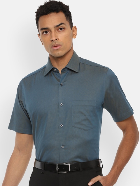 

Van Heusen Men Blue Opaque Casual Shirt