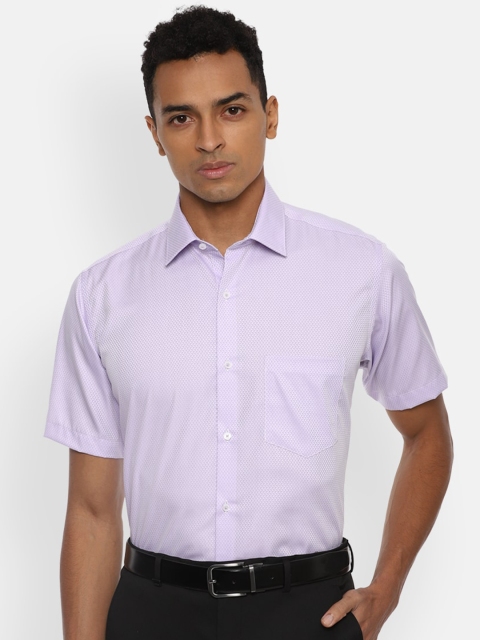 

Van Heusen Plus Size Men Purple Opaque Formal Shirt