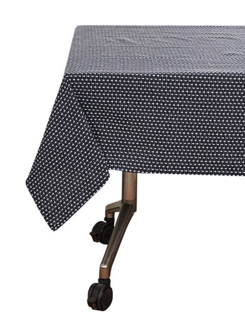 

Home Centre Navy Blue & White Self Design Table Cloth
